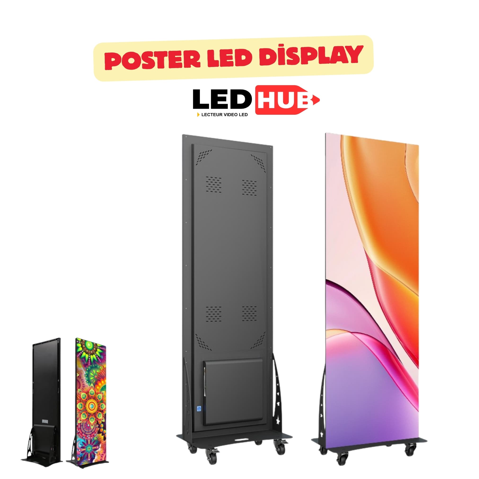 Poster LED — LEDHUB custom-format LED display, Belgium