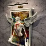CAPTIVE ANGEL Art – 3D Neon Wall Sculpture