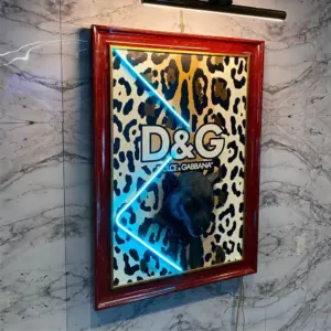 DOLCE & GABBANA 3D LEDHUB Neon Jungle Wall Art