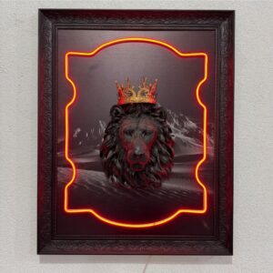 BLACK KING 3D LEDHUB Neon Art